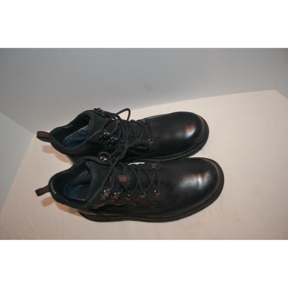 Black Chugga Boot Leather Vintage Unisex Original Work - Picture 2 of 6